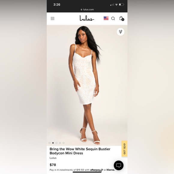 Lulus “Bring the Wow” White Sequin Dress - Picture 9 of 9